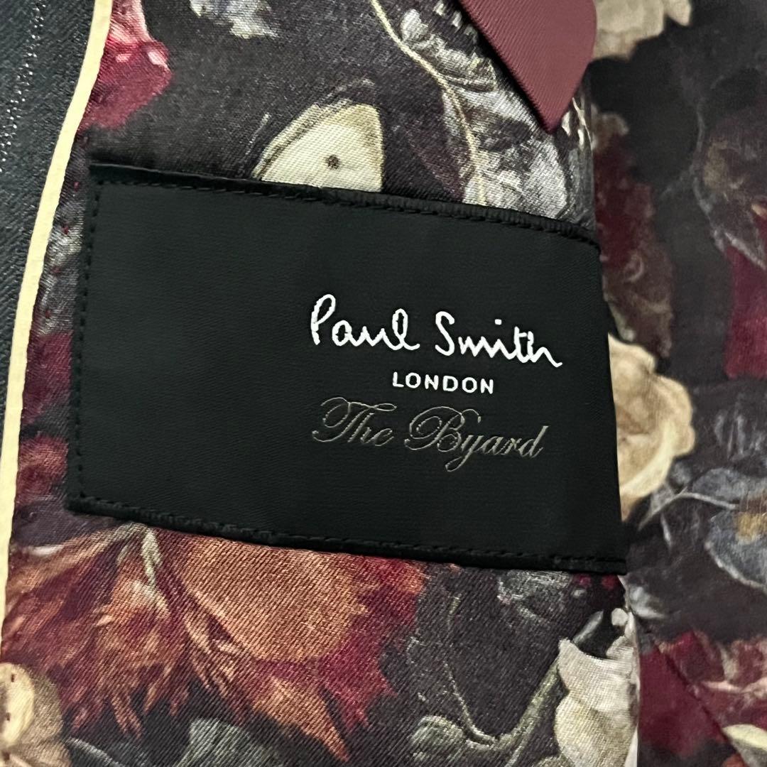 【美品】ポールスミス 花柄裏地 テーラードジャケット 総裏 フラワー総柄