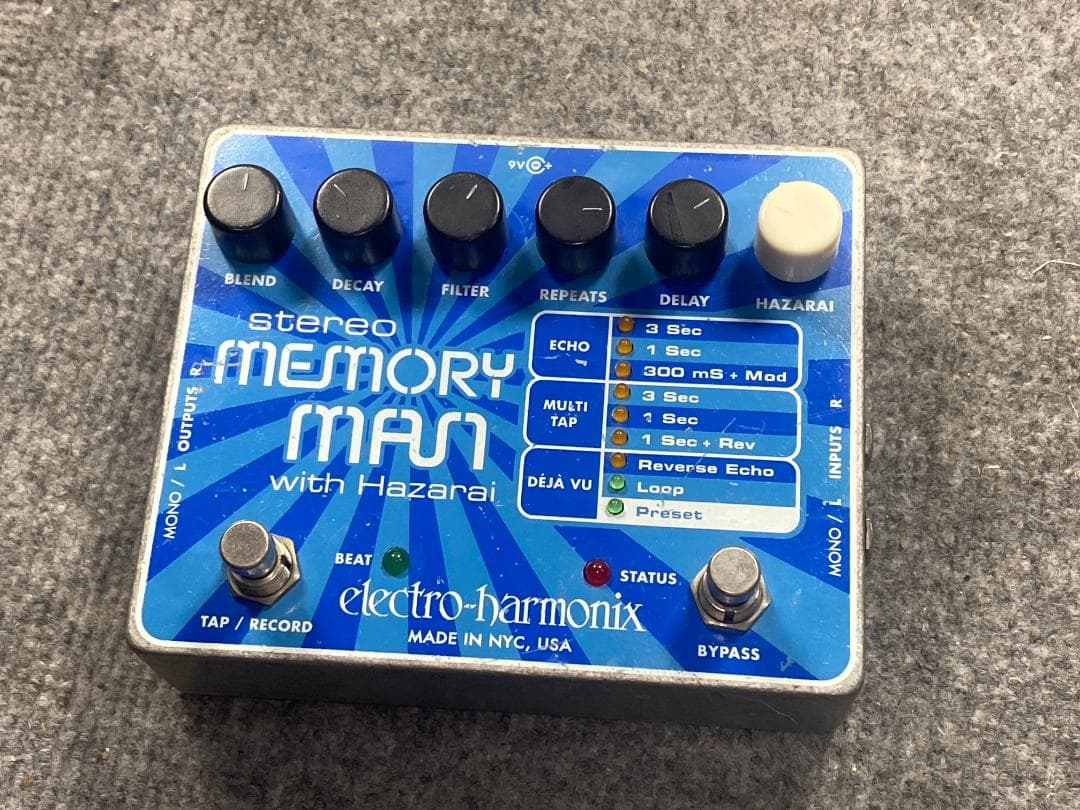 ELECTRO HARMONIX STEREO MEMORY MAN リバーブ