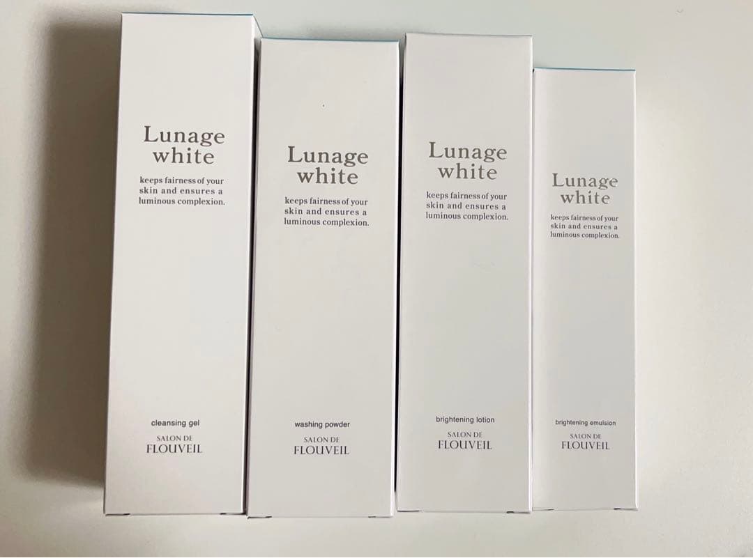 ルナージュホワイト　基礎化粧品一式　スキンケア　美白　サロンドフルベール化粧品
