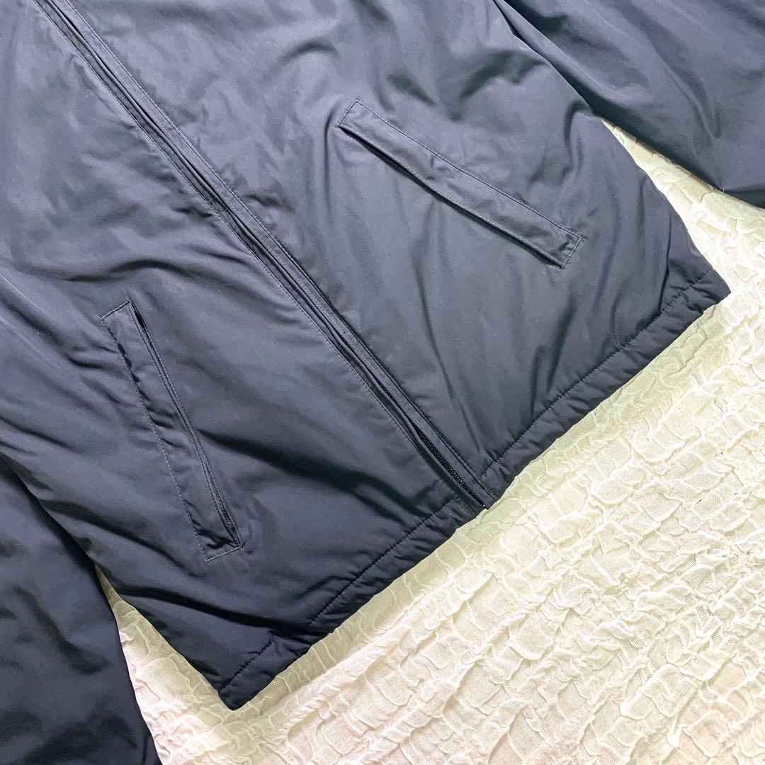 ポロラルフローレン 胸元ロゴ　フード付 ナイロンジャケット ブラック フリース