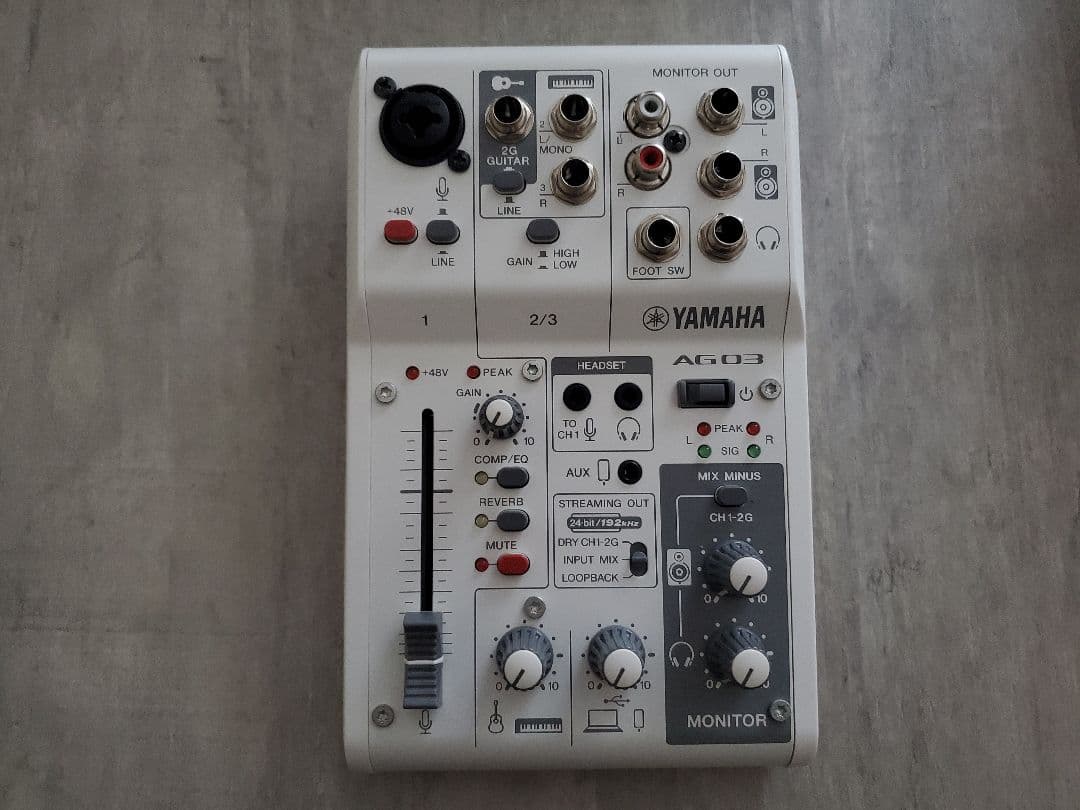 YAMAHA AG03 MK2 オーディオインターフェイス