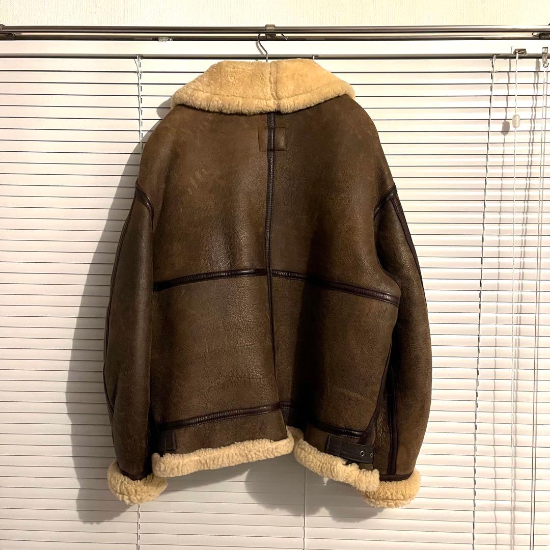 美品 USA製 AVIREX アヴィレックス B-3 ムートンジャケット 40
