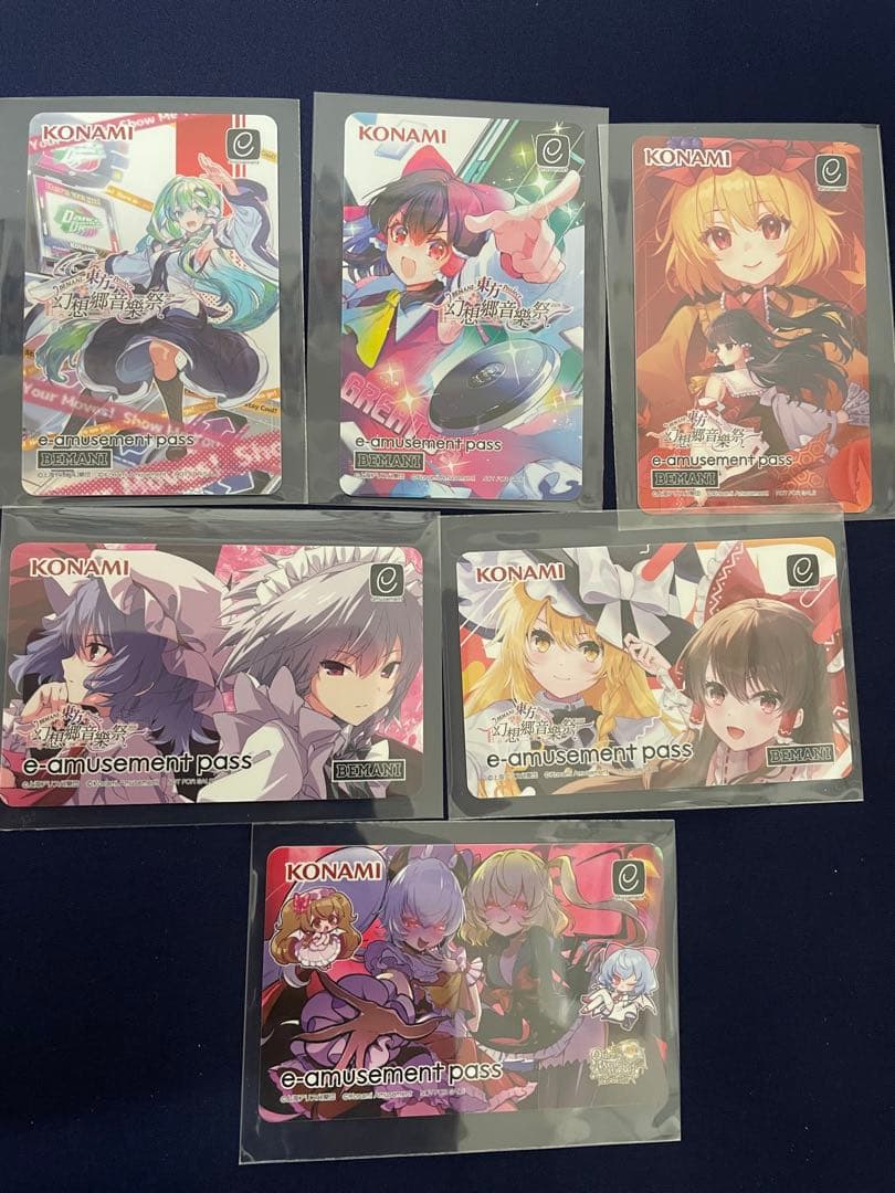 BEMANI×東方Project イーパス6種セット