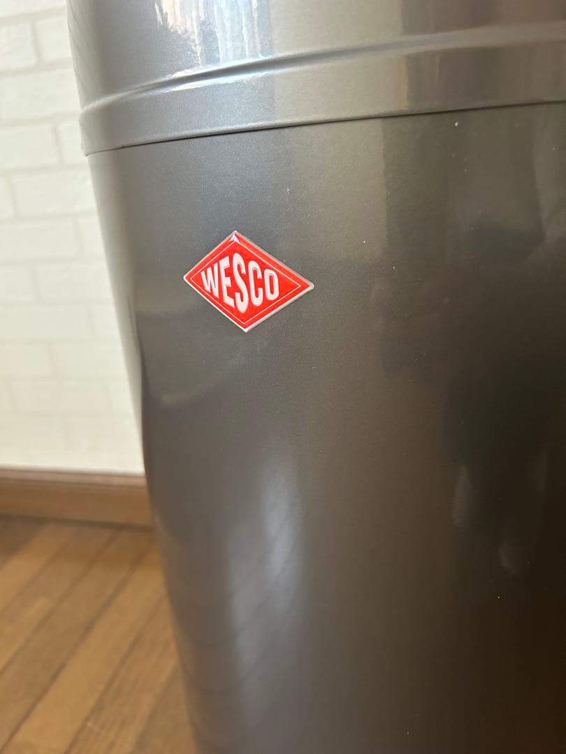 未使用　WESCO ペダル付きダストボックス　メタルライナー　33L