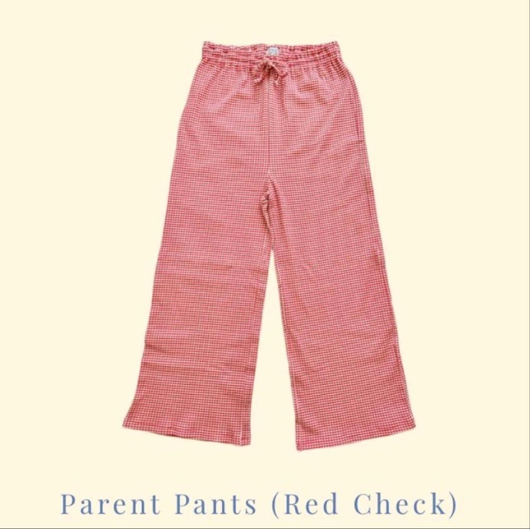 house on the hill ペアレンツパンツ (Red Check)