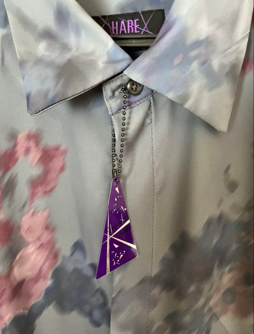 【最終値下げ】プロセカ×ZOZO ノーバディフラワープリントシャツ　HARE