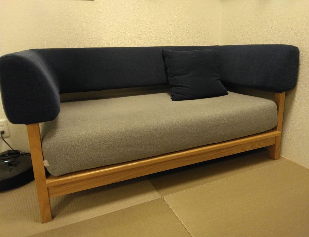 SIEVE ２人掛けソファ (ネイビー グレー)