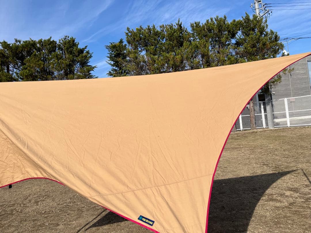 テンマクデザイン　ムササビウィング 13ft TC 焚き火バージョン タープ