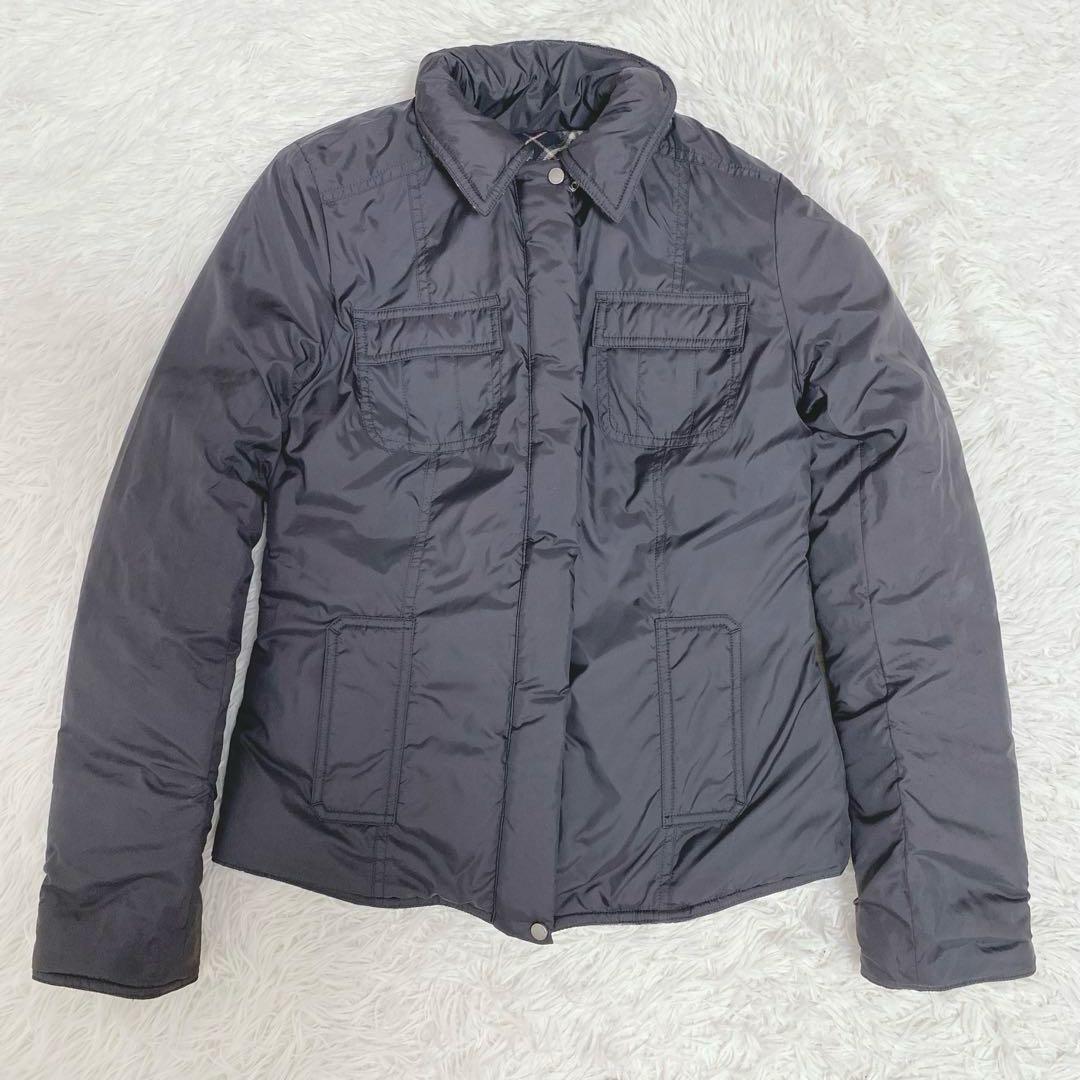 美品 バーバリーブルーレーベル ノバチェック 中綿ジャケット リバーシブル 40