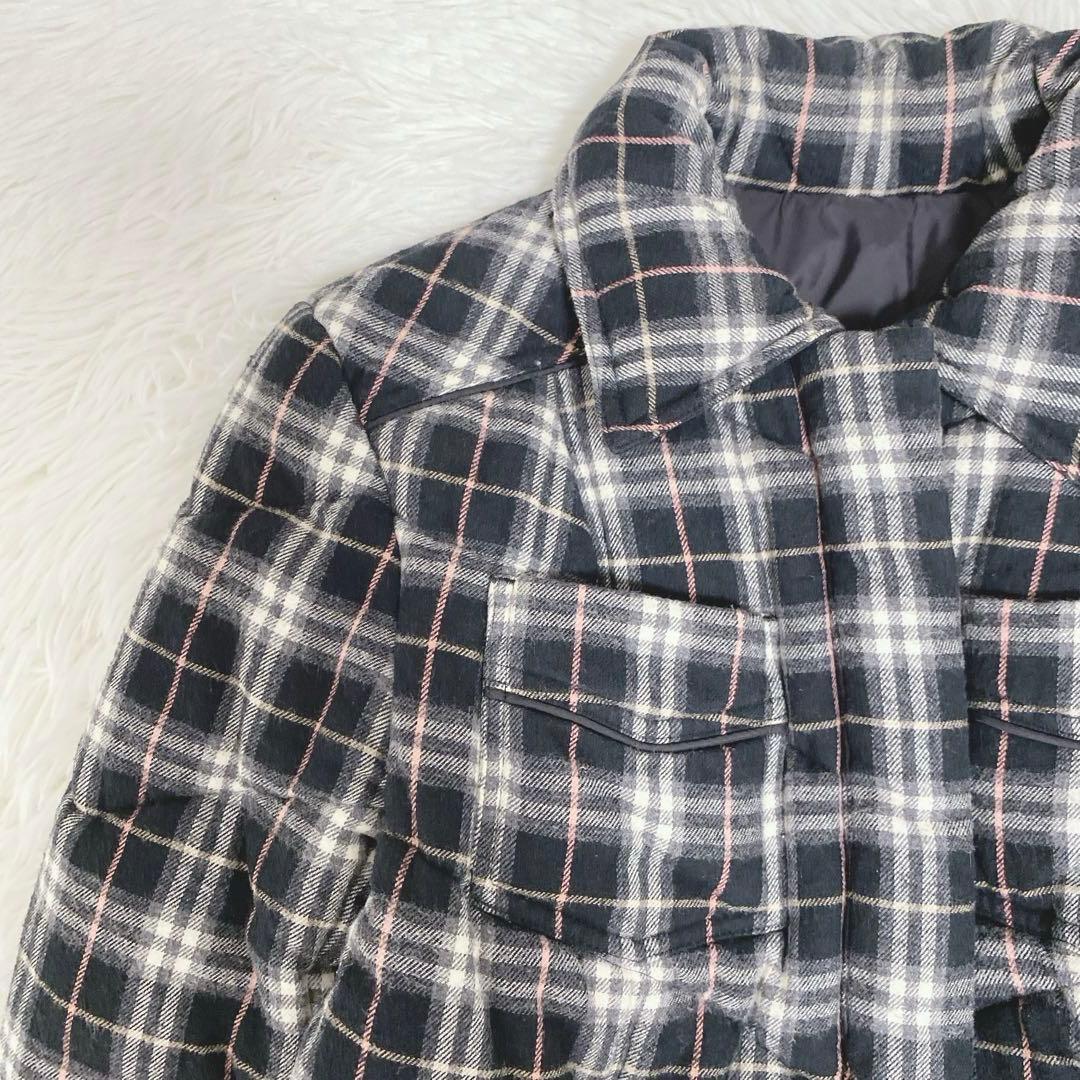 美品 バーバリーブルーレーベル ノバチェック 中綿ジャケット リバーシブル 40