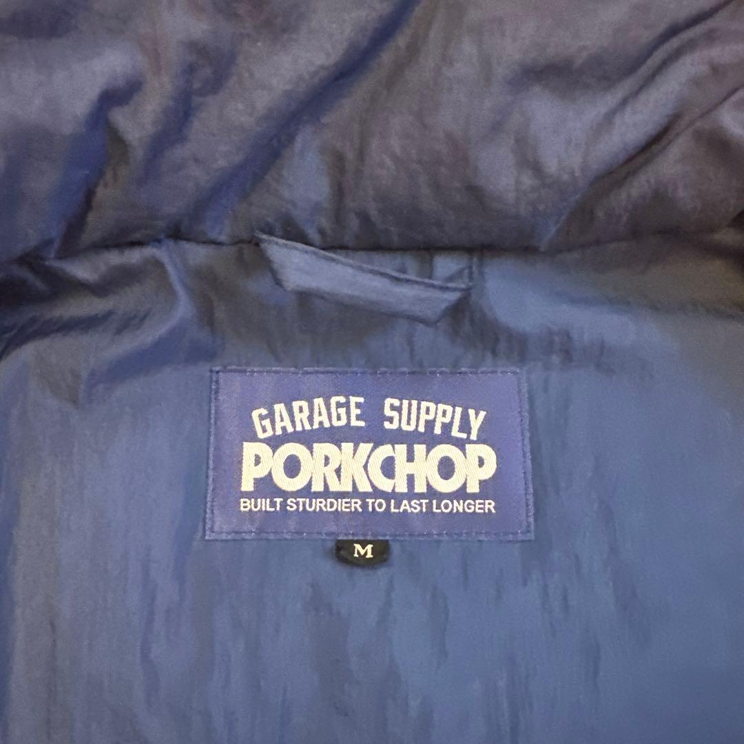 PORKCHOP ナイロンジャケット M 青/黄色