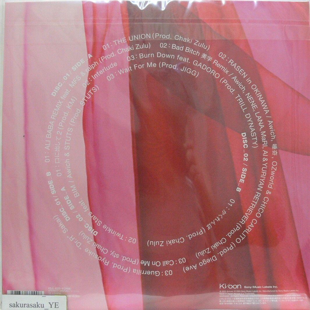 [未使用品 アナログレコード LP盤 2枚組]　Awich　THE UNION