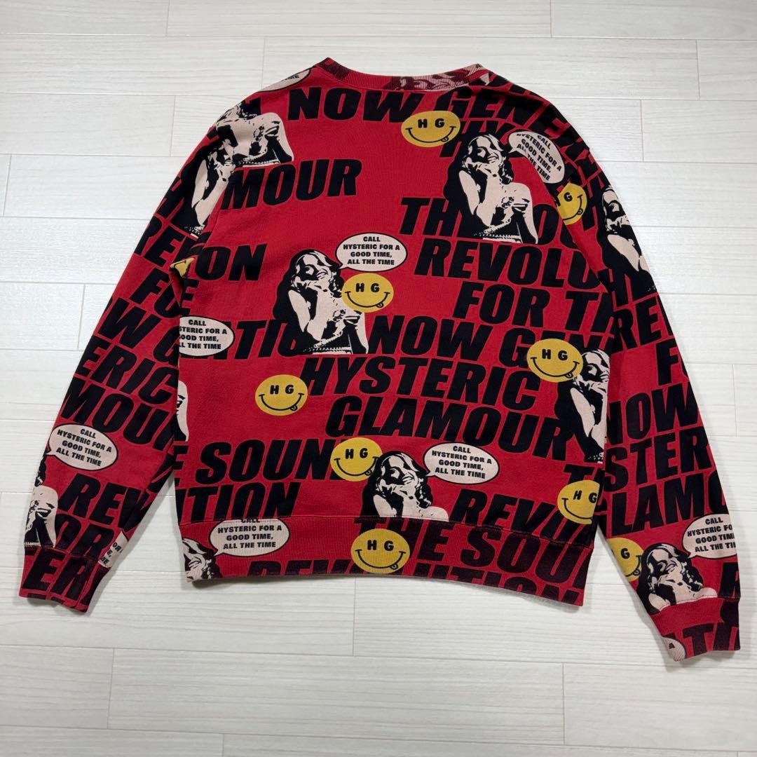 極美品 ヒステリックグラマー SOUND REVOLUTION 総柄 L