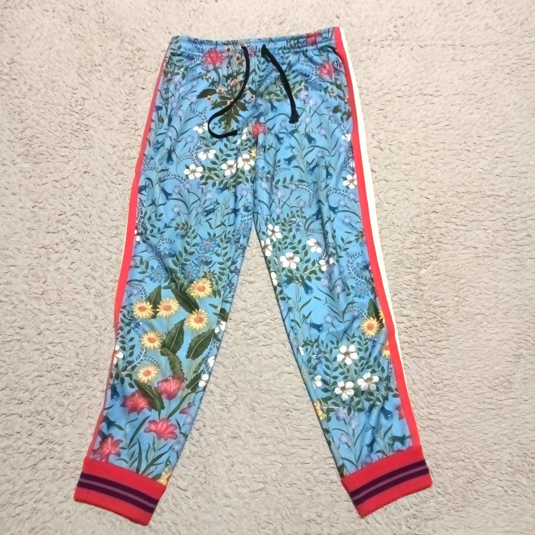【希少】GUCCI フローラル ボタニカル テクニカルジャージ　パンツ Lサイズ