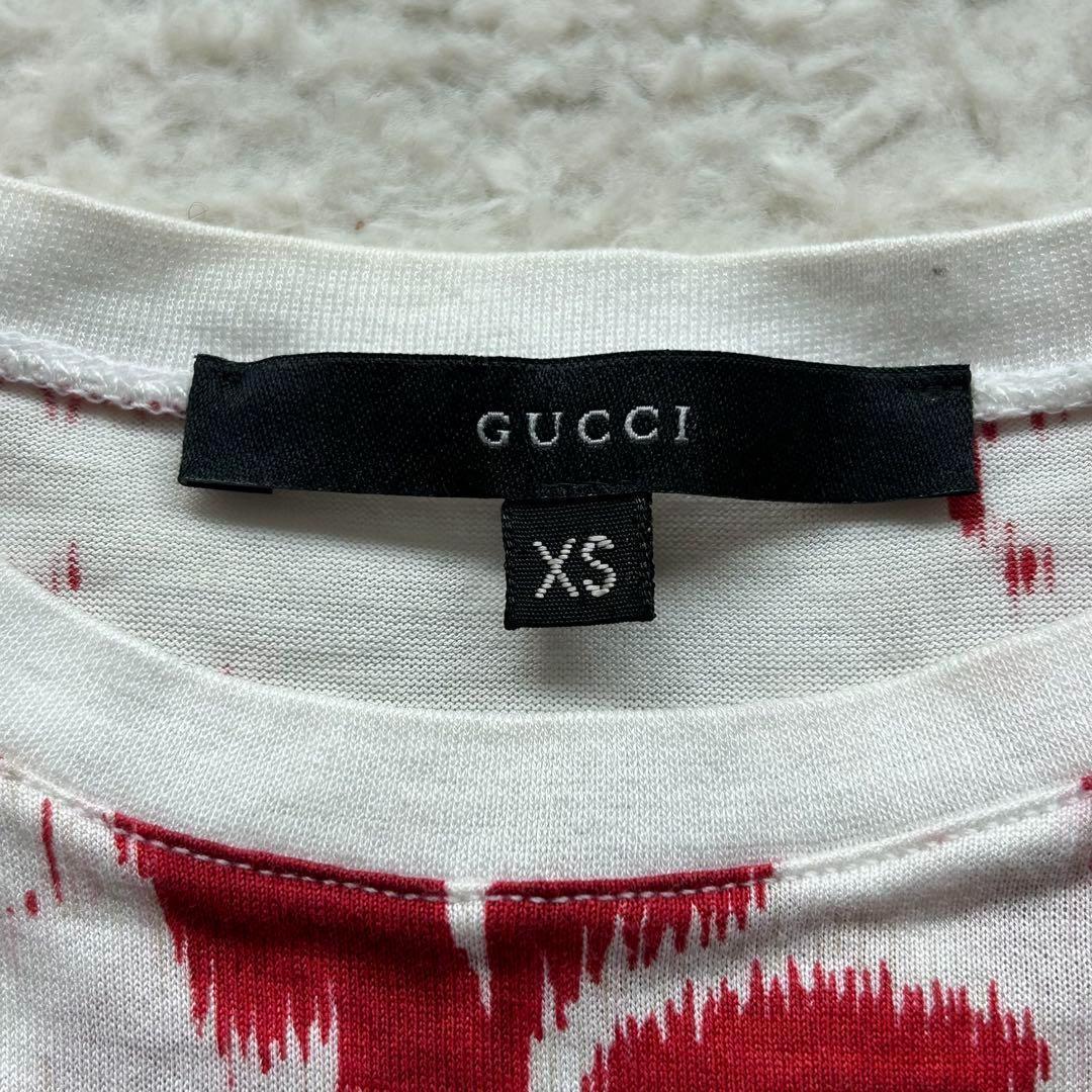 美品✨グッチ Tシャツ 花柄 ボタニカル ロゴプリント 白 XS トムフォード期