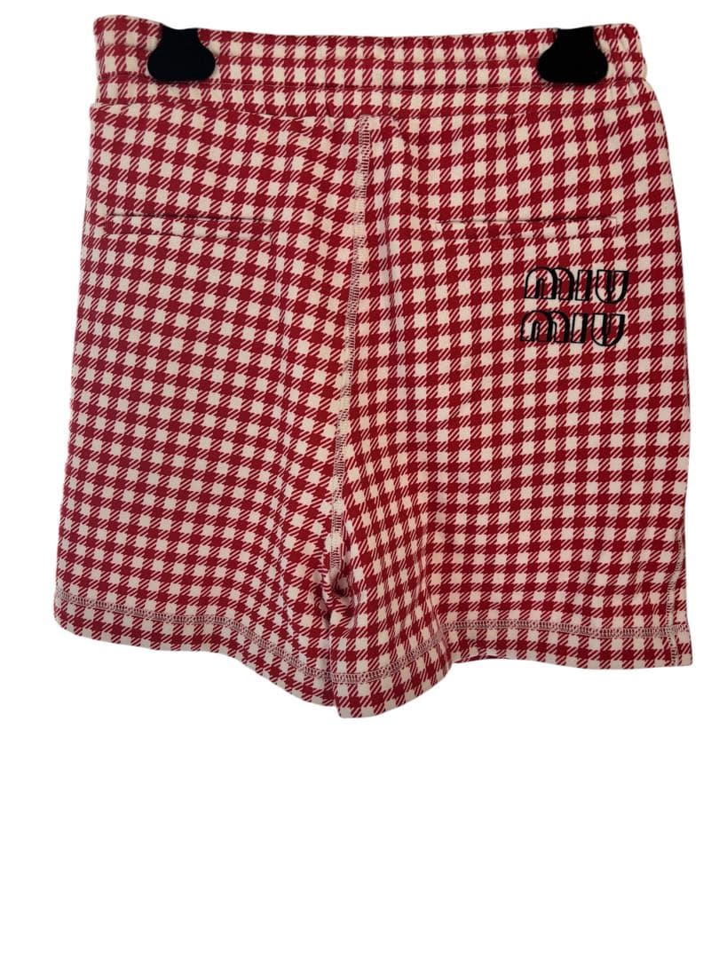 miumiu チェック　ショーツ