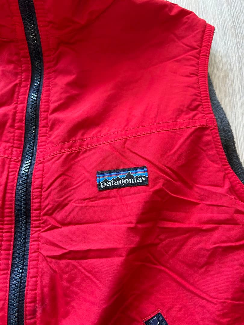 【米国製】80s patagonia シェルドシンチラベスト XS パタゴニア