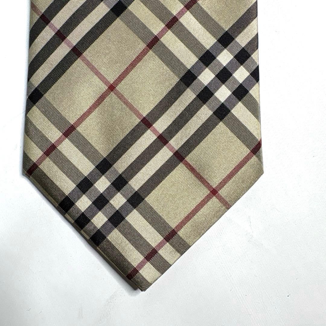 未使用タグ付　バーバリーロンドン　ネクタイ ノバチェック