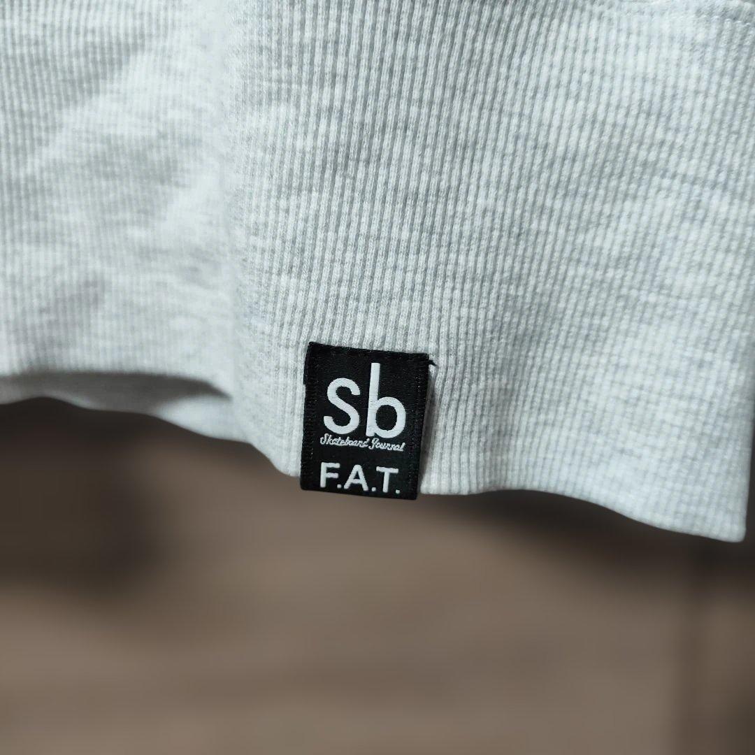 極美品FAT前後両面プリントSbコラボスウェット大きめSKINNY(L) グレー