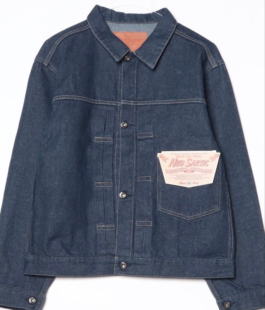 大戦モデル 革パッチ デニムジャケット Ｇジャン サイズ46 NEOSARTIC