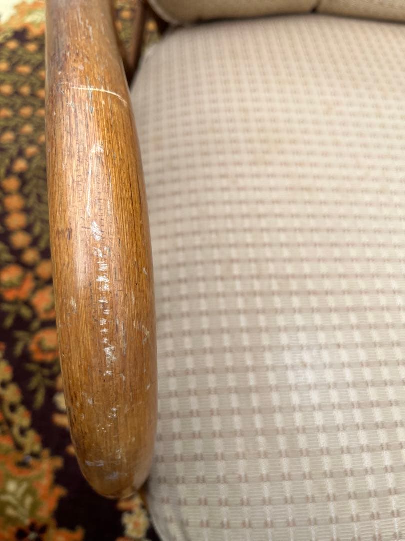 ラタン シングルソファー ② インテリア 昭和レトロ