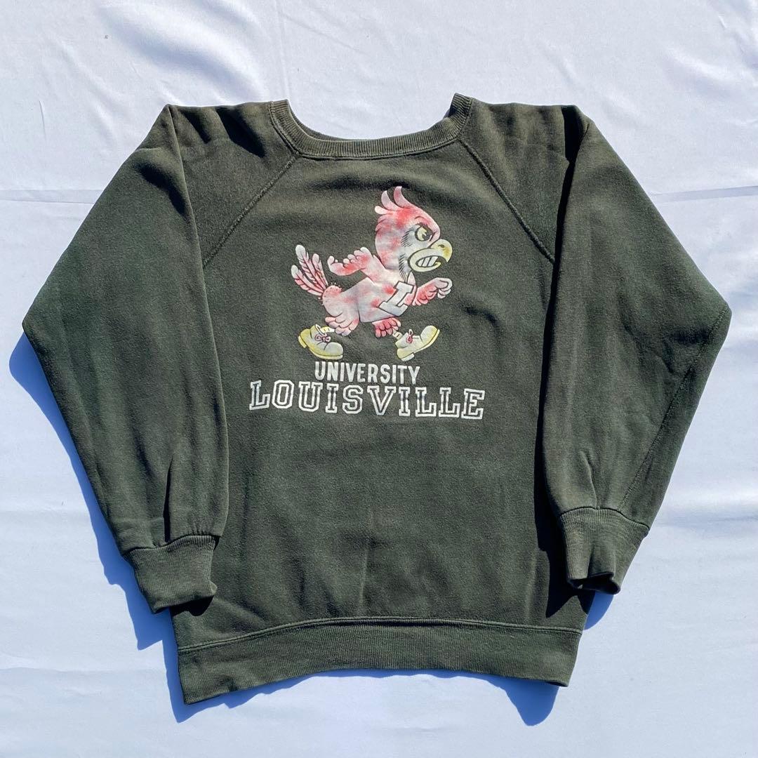 60's sportswear カラーフロッキー　スウェット　ブラック