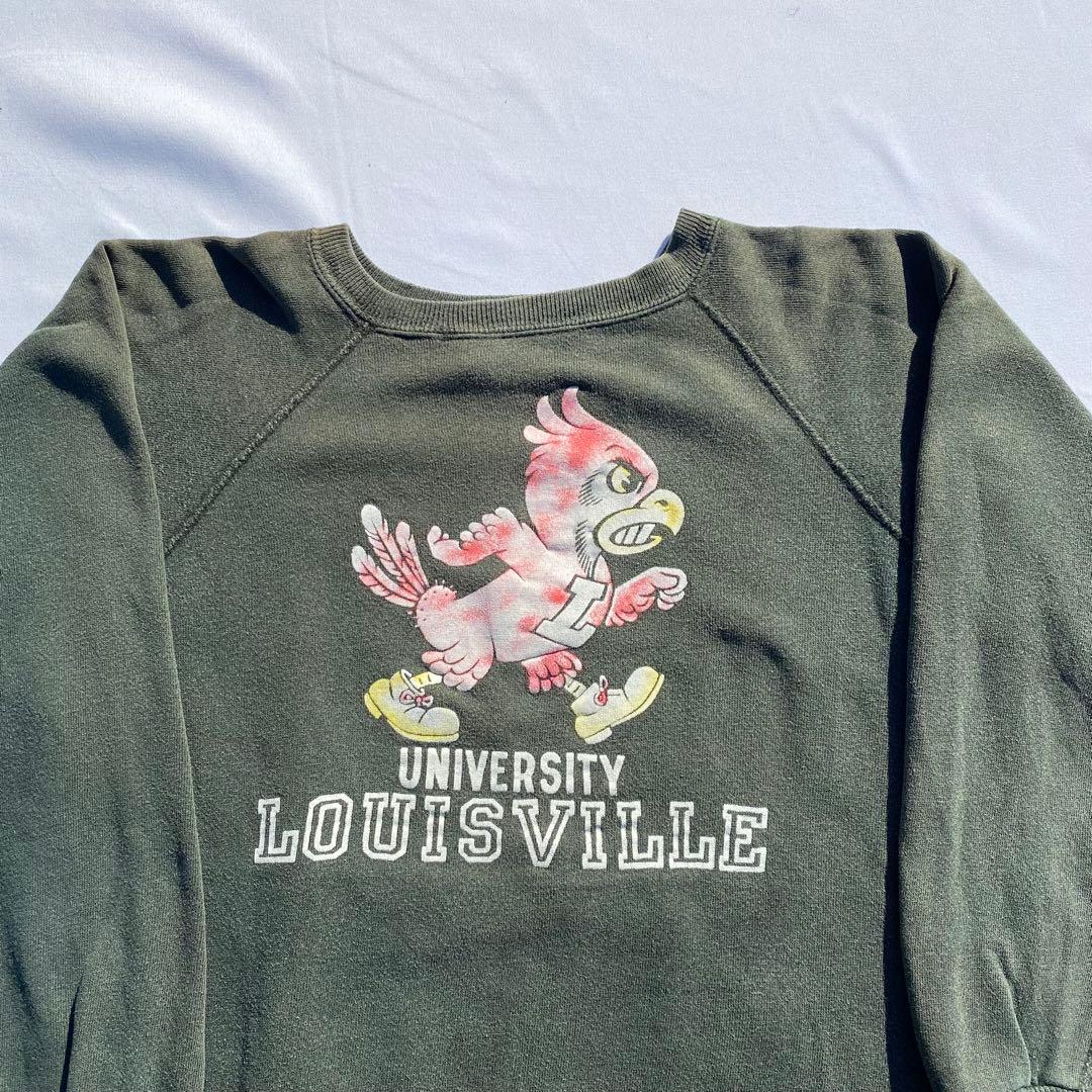 60's sportswear カラーフロッキー　スウェット　ブラック