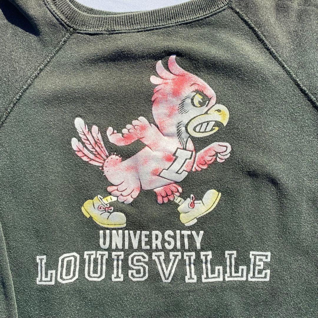 60's sportswear カラーフロッキー　スウェット　ブラック