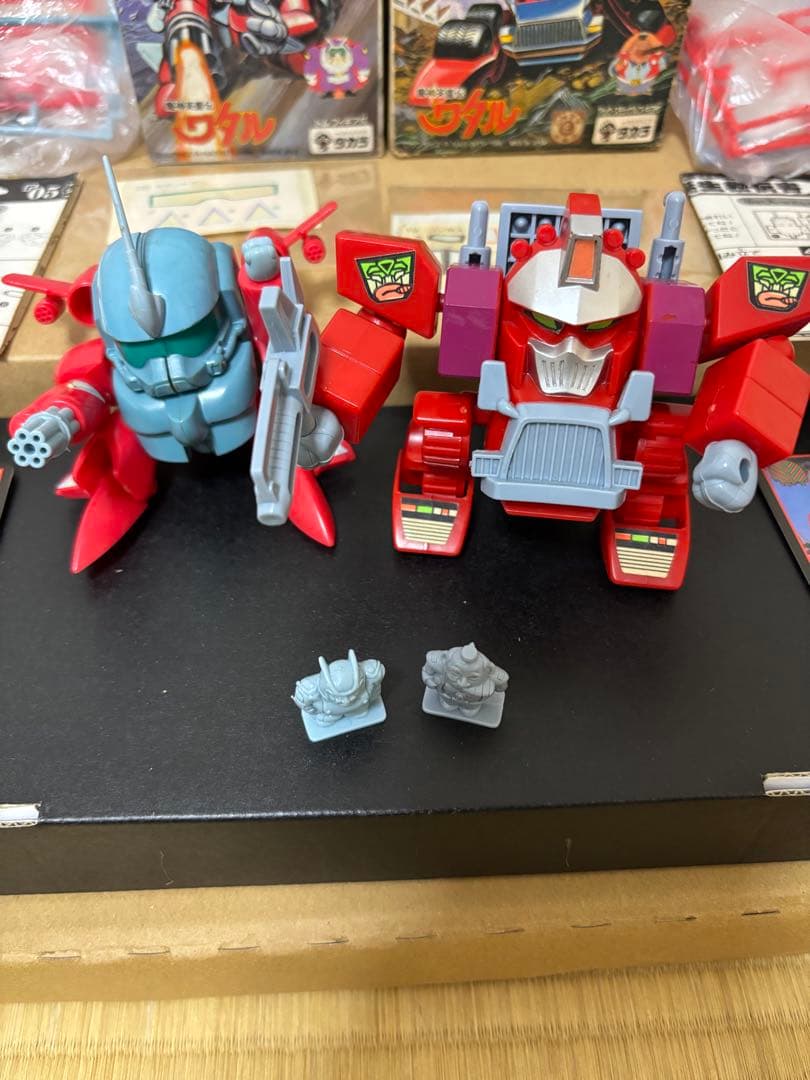 【当時物】魔神英雄伝ワタル2体セット19コンボス&05セカンドガン 箱説カード付