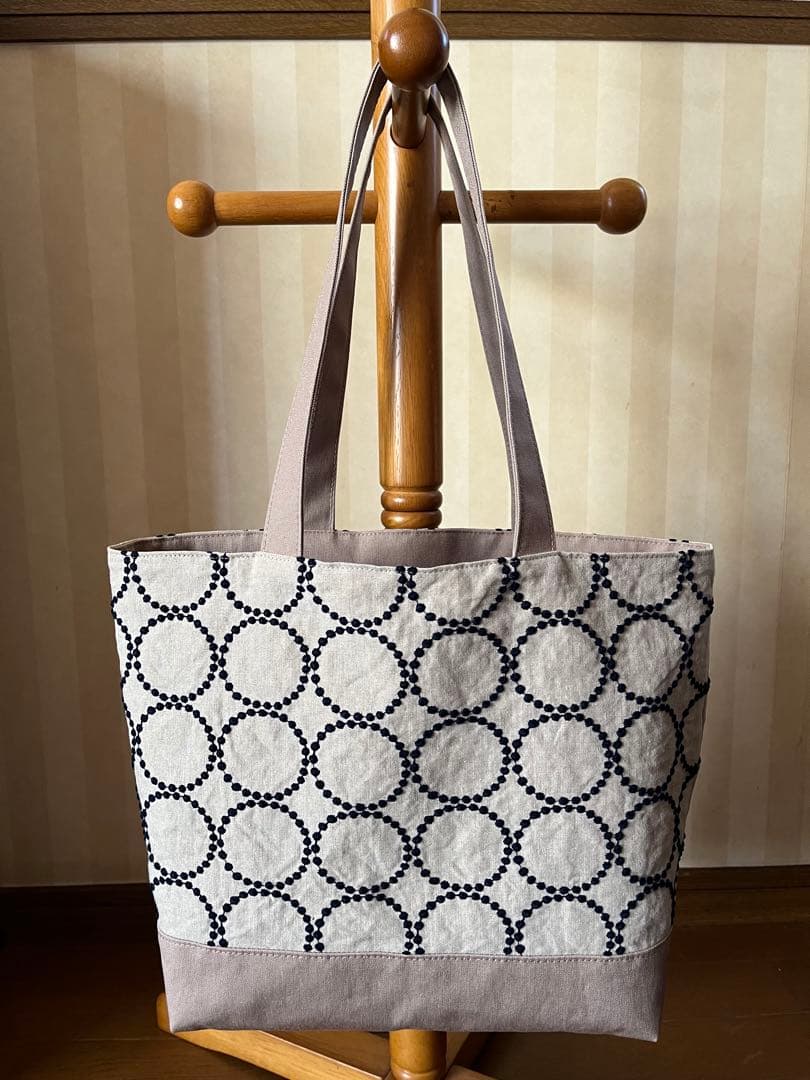 ハンドメイド　トートバッグ　ミナペルホネン タンバリン