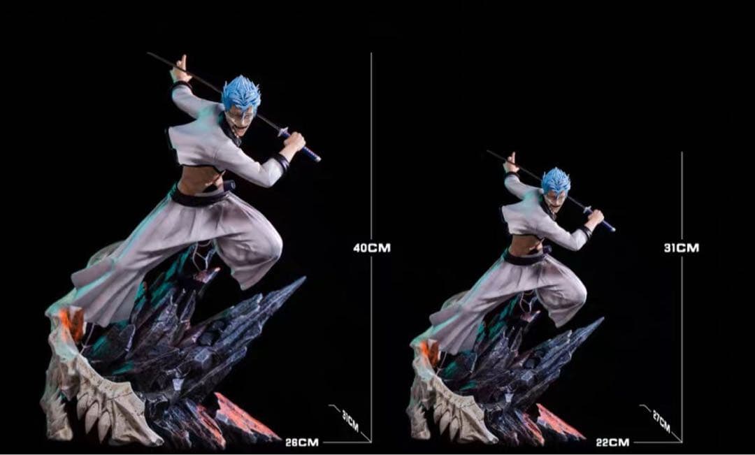 BLEACH 黒衣少年図グリムジョー 1/6ガレージキット ガレキ スタチュー⑧