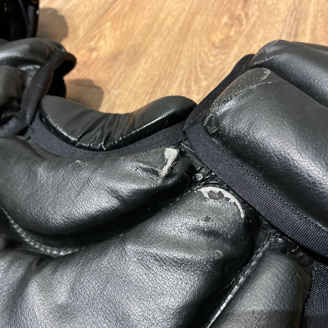 【洗濯済】アシックス軟式キャッチャー防具 一式 ブラック JSBB