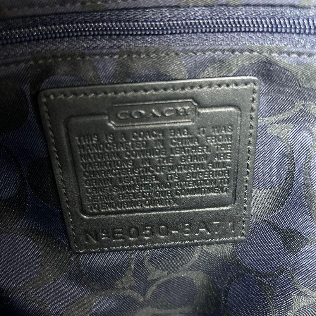 レア！グリーンステッチ COACH コーチ レザー キャリオールトート A4 黒