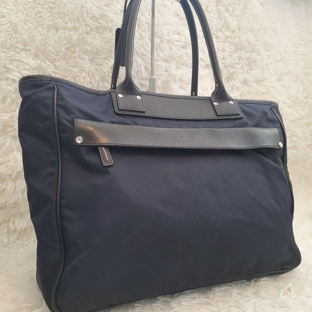 ⭐良品⭐Felisi トートバッグ 14-20DS ネイビー×ブラック メンズ