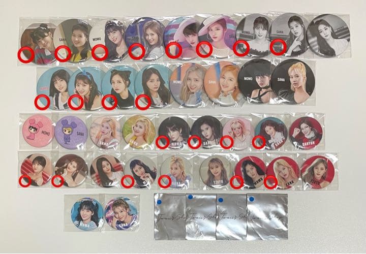 【値下げ中】TWICE 缶バッジセット