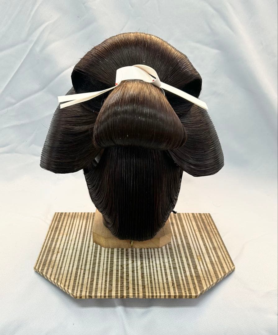 日本髪かつら　大衆演劇かつら　辰巳7号(中小〜中） つぶし島田 自然色