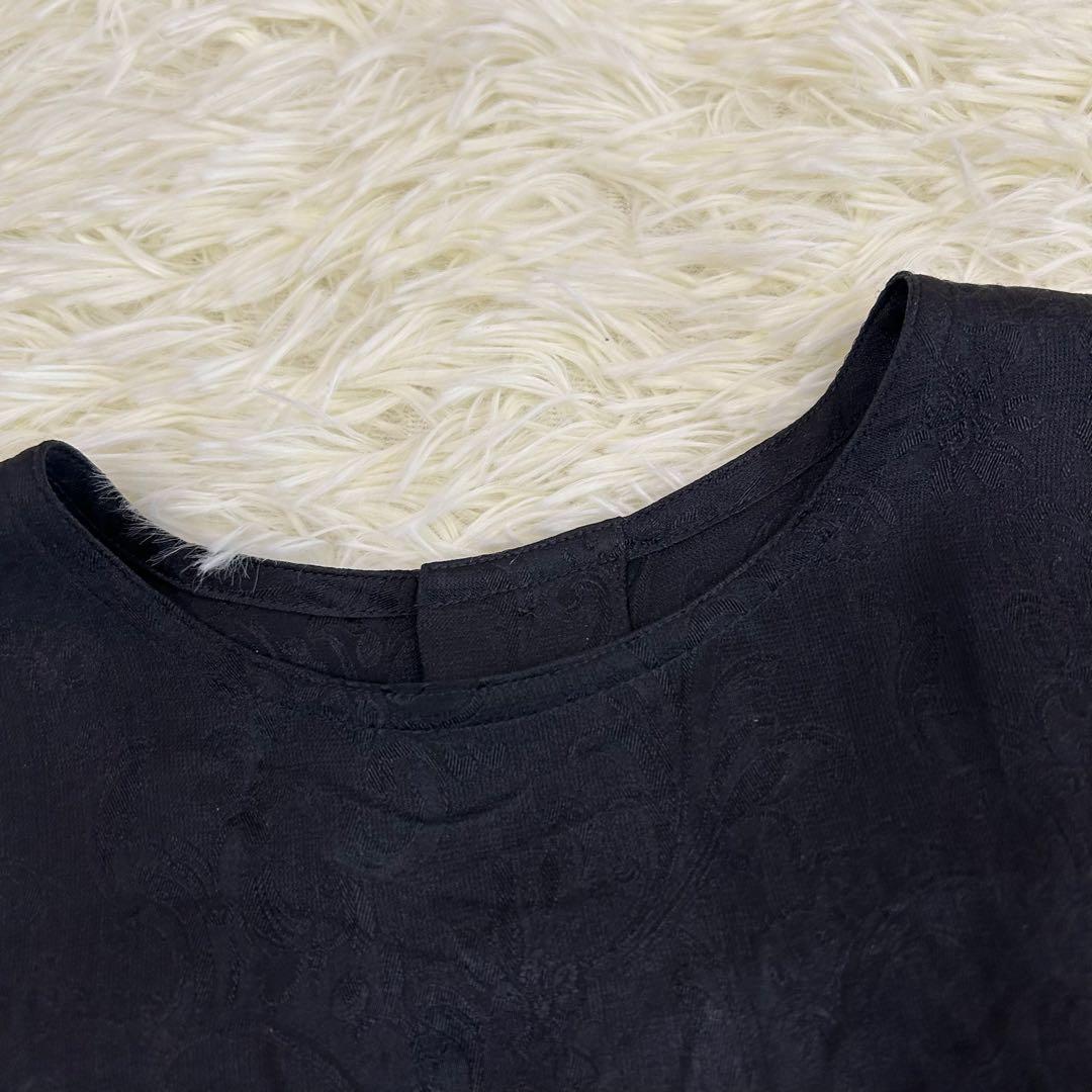 【Christian Dior】 CD シルク100% バックボタン ブラウス