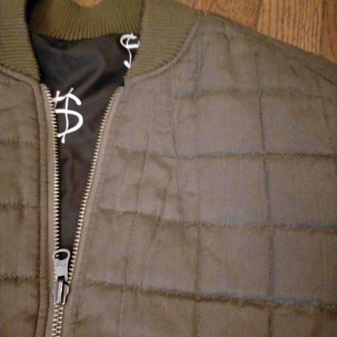 お値下げ STUSSY　総柄　リバーシブル　キルト　ブルゾン　ジャケット　M