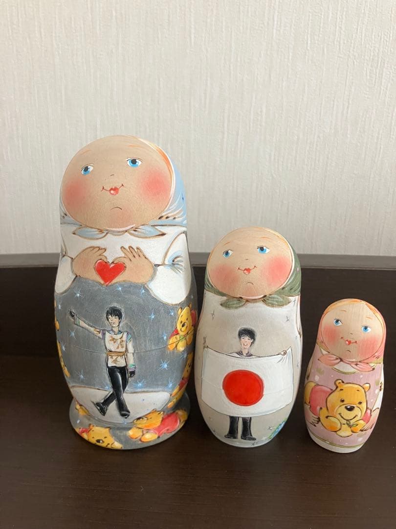 マトリョーシカ作家　イリーナさんのマトリョーシカ　羽生結弦
