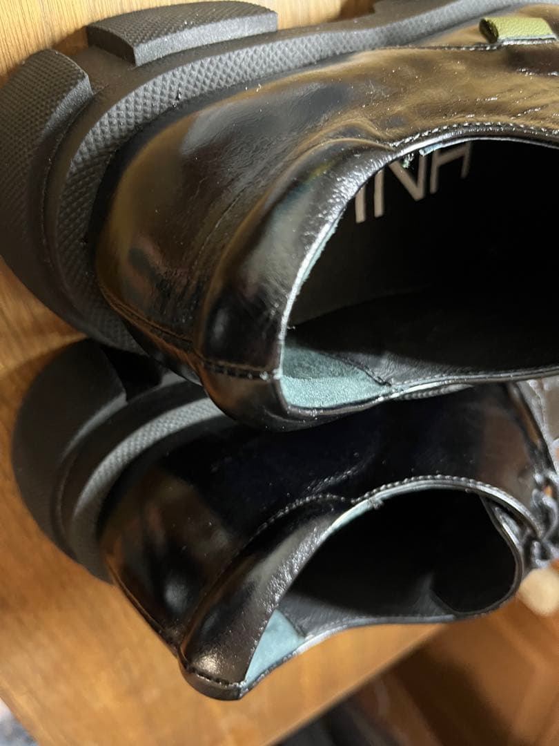 MANA ブラック 厚底レースアップシューズ　35サイズ