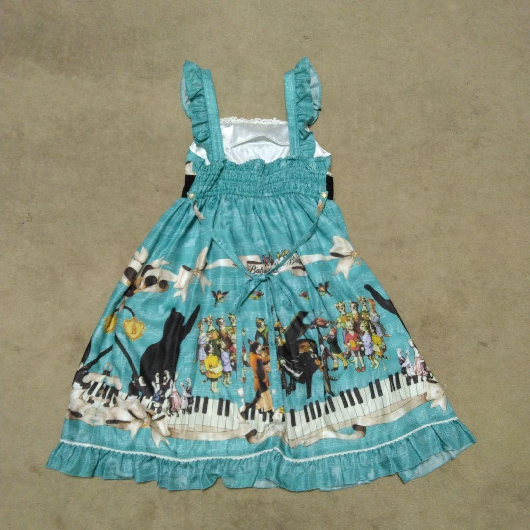 BABY Meow Meow Symphony柄ベビードールジャンパースカート
