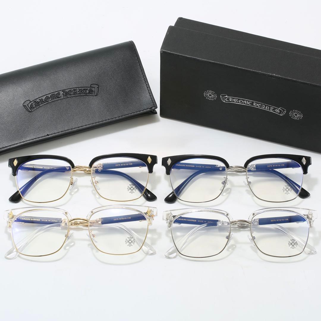 伊達メガネ　サングラス クロス ホワイト&シルバー y2k クロムハーツ好きに