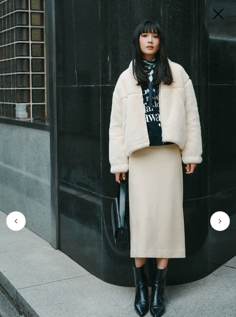 【タグ付き新品】LOUNIE フェイクファーブルゾン