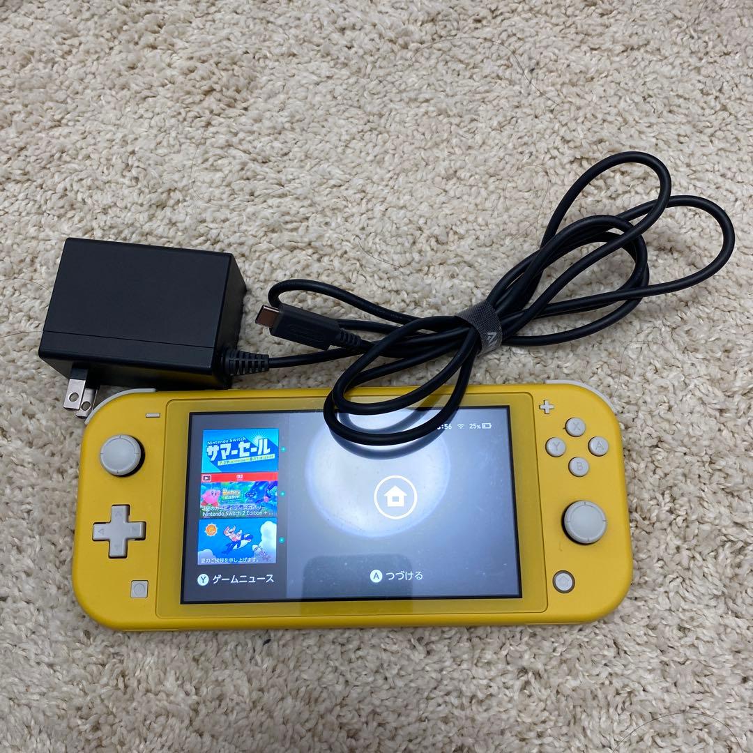 Nintendo Switch Lite イエロー 本体 [箱無し] 充電器付き