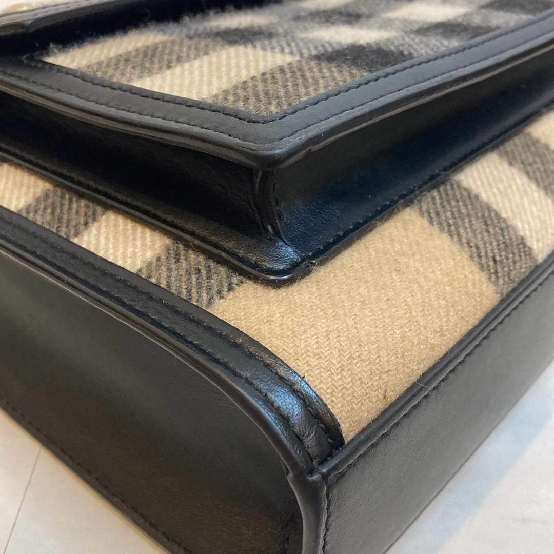 バーバリー ミニポケットバッグ カシミヤ 2Way チェック