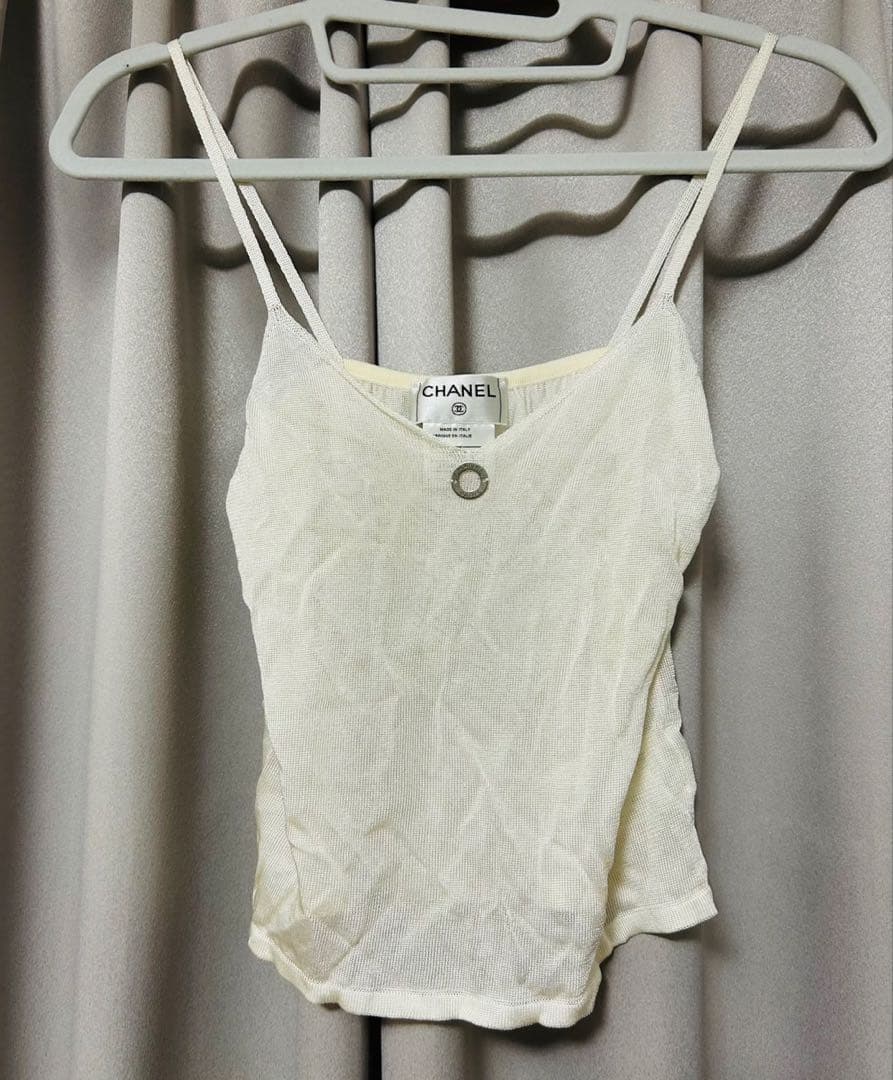 CHANEL ホワイトキャミソール サイズ36