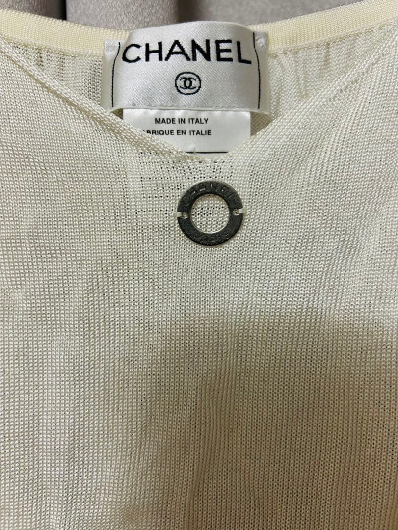 CHANEL ホワイトキャミソール サイズ36