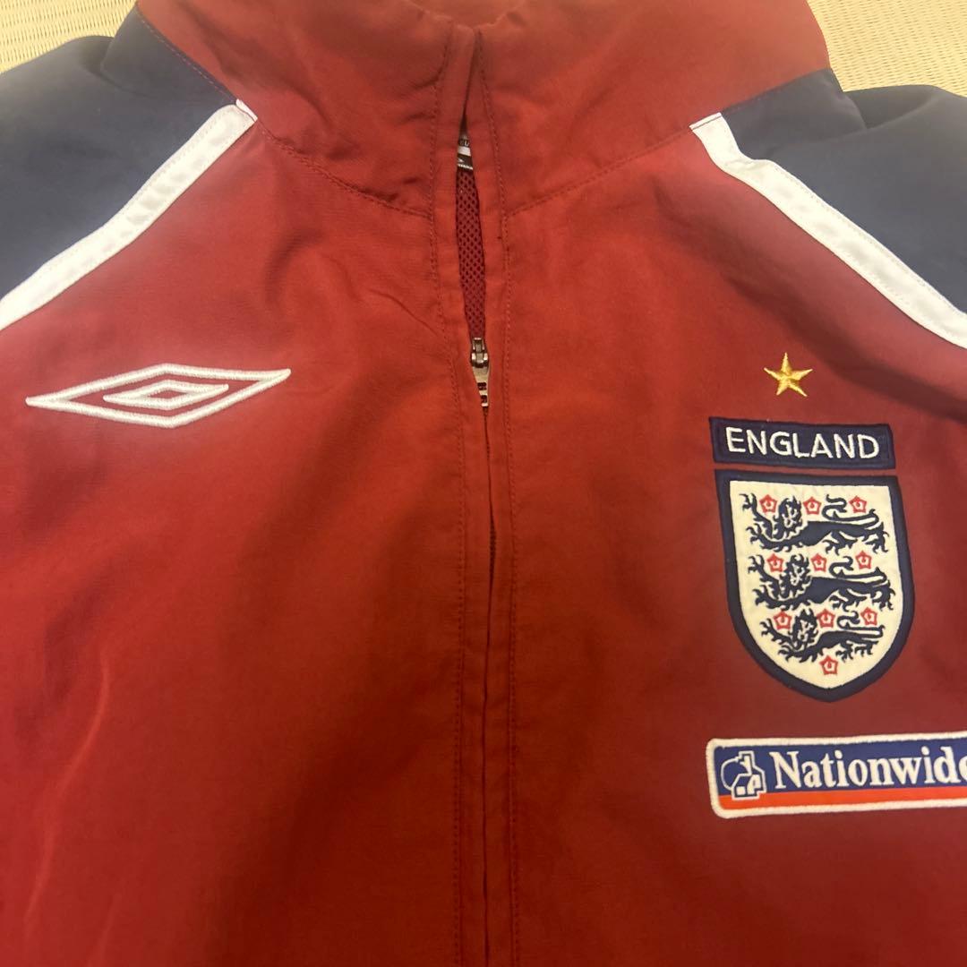 Umbro イングランド ナイロンジャケット　サッカー　赤　紺　old