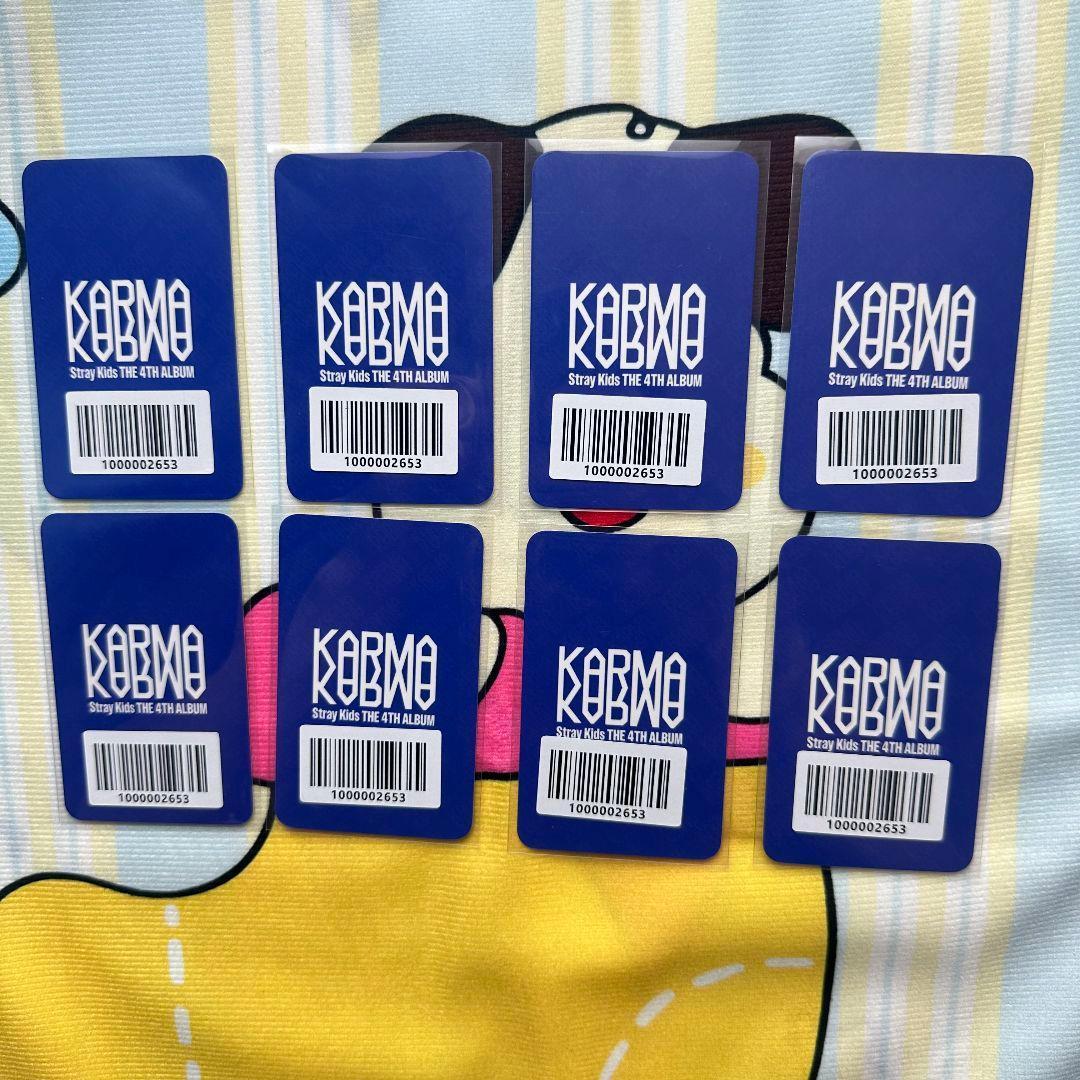 Stray Kids スキズ KARMA トレカ 全員8枚です