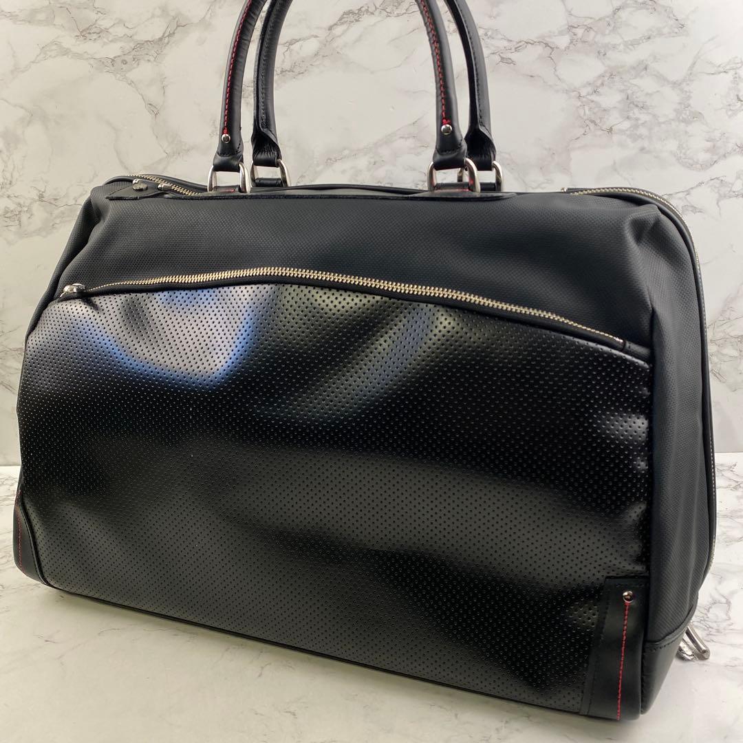 未使用 BAGGEX バジェックス 紅 豊岡鞄 UNOFUKU ボストンバッグ